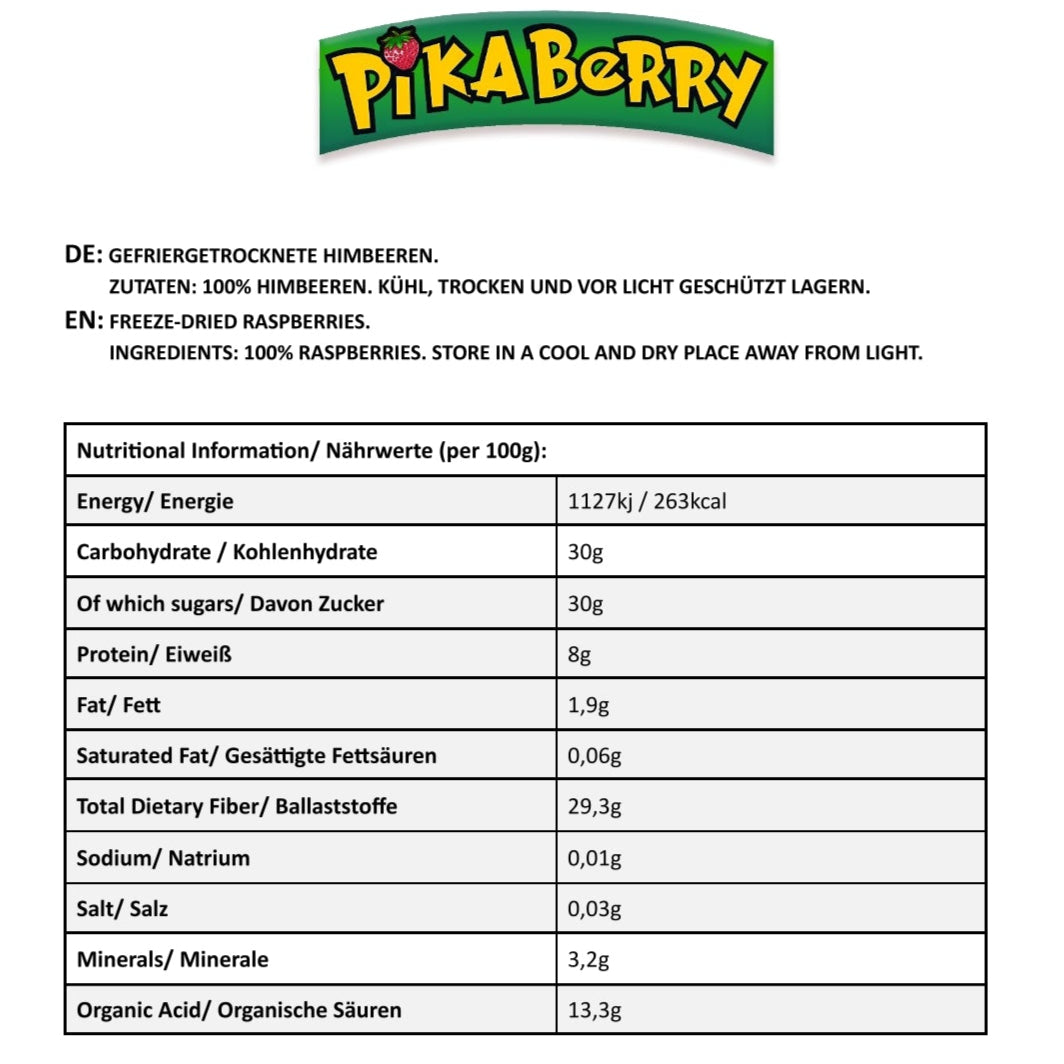 Gefriergetrocknete Himbeeren 100g