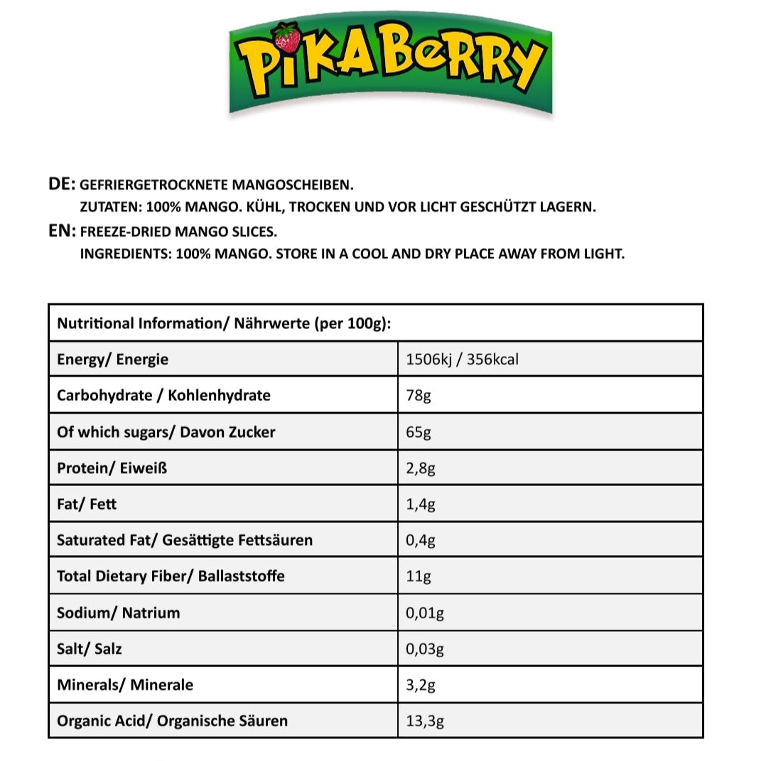 Gefriergetrocknete Mangostücke 100g