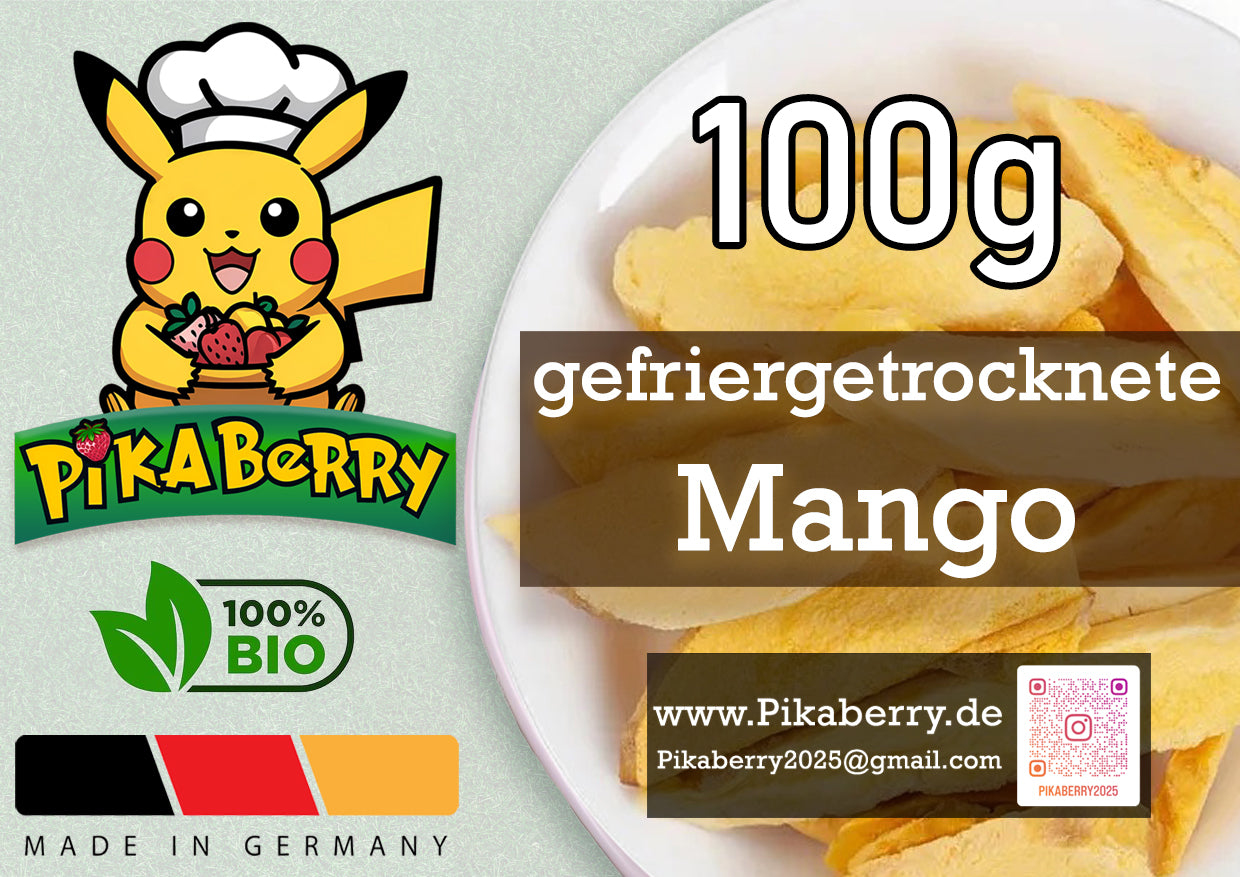 Gefriergetrocknete Mangostücke 100g