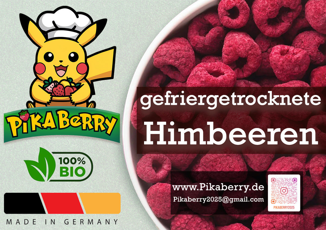 Gefriergetrocknete Himbeeren